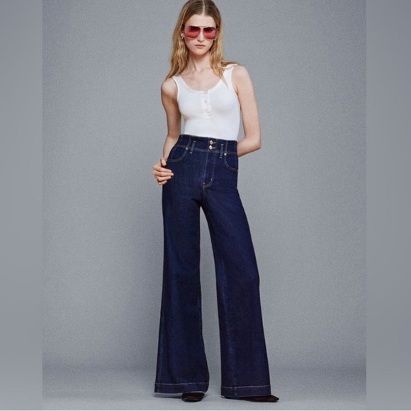 NWT CREAM FRAME SEAMED JEANS! - Picture 4 of 7